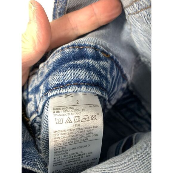 Old Navy Women's Adjustable Strap Side Zip Denim Overalls Blue Size 2 - Picture 7 of 9